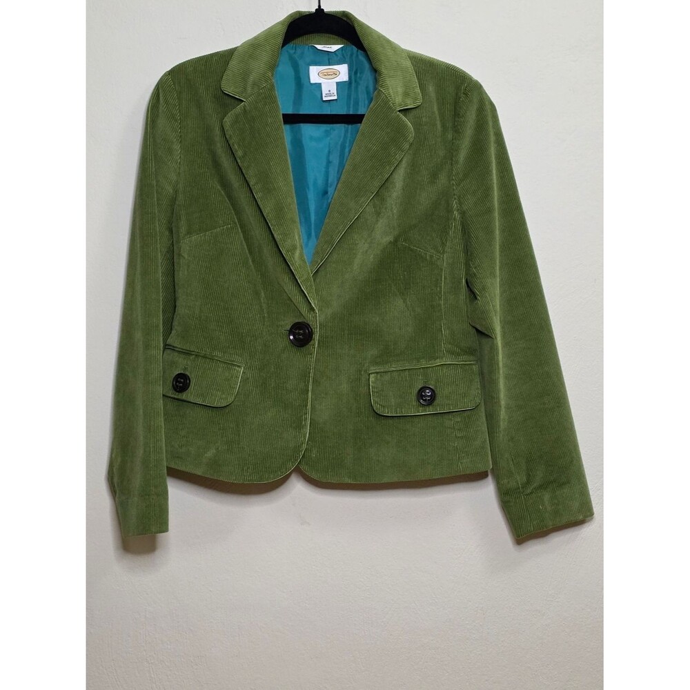 Talbots Olive Green Corduroy Blazer